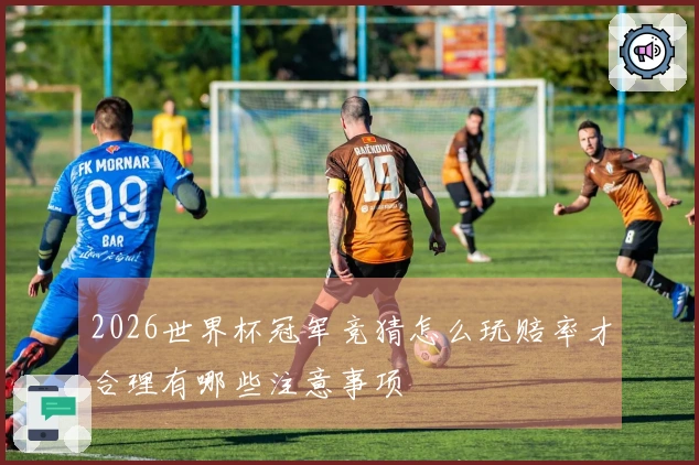 2026世界杯冠军竞猜怎么玩赔率才合理有哪些注意事项