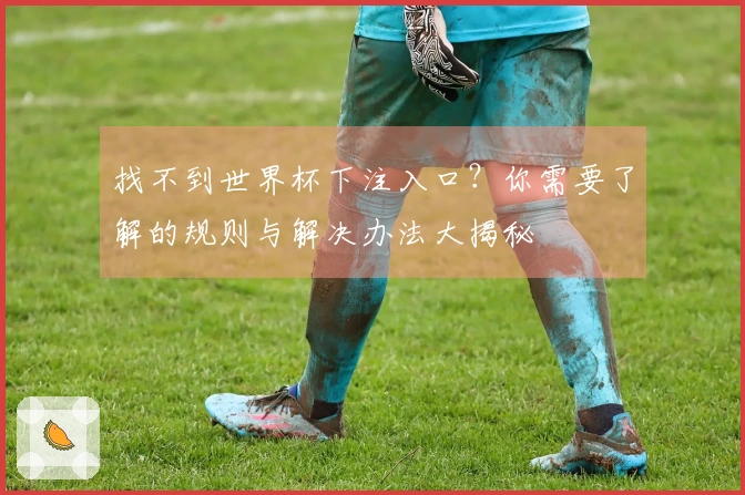 找不到世界杯下注入口？你需要了解的规则与解决办法大揭秘