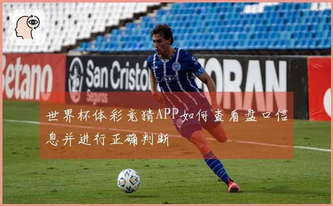 世界杯体彩竞猜APP如何查看盘口信息并进行正确判断