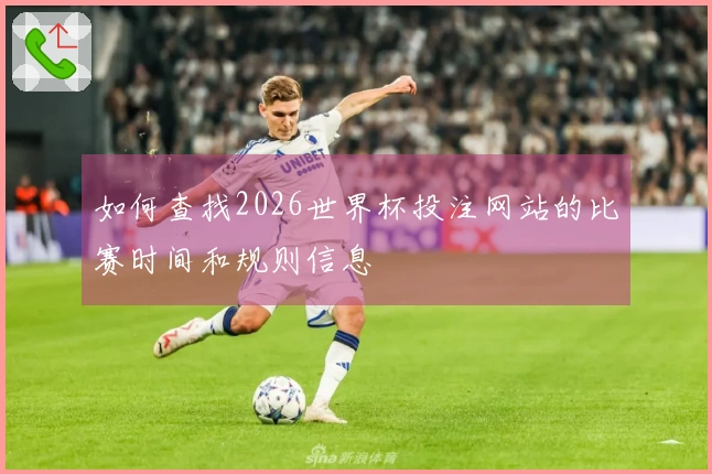 如何查找2026世界杯投注网站的比赛时间和规则信息